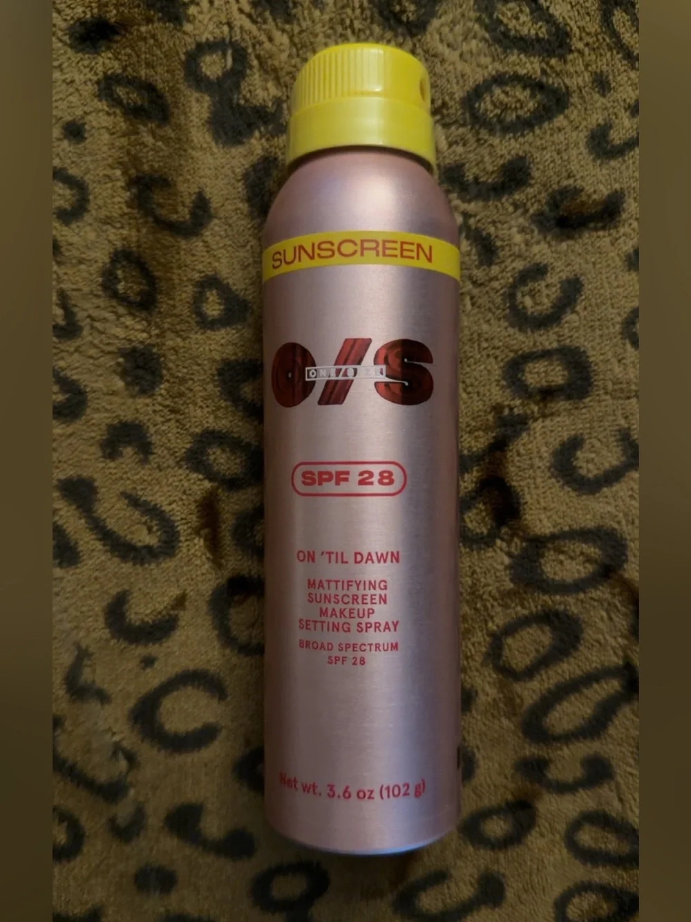 ONE/SIZE On 'Til Dawn Mattifying Sunscreen Makeup Setting Spray SPF 28
